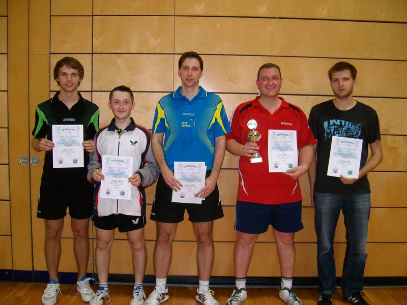 Oliver Welt, Christopher Weinhold und Michael Stock bei den Unterfränkischen Meisterschaften 2011 in der A-Klasse