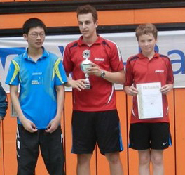 Tang Yiyao, Bastian Schömig und Daniel Schlagmüller
